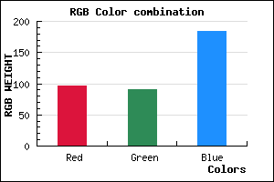 rgb background color #605AB8 mixer