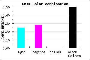 #605C80 color CMYK mixer