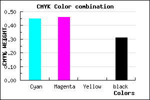 #605FAF color CMYK mixer