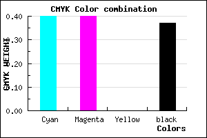 #6060A0 color CMYK mixer