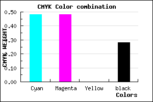 #6060B8 color CMYK mixer