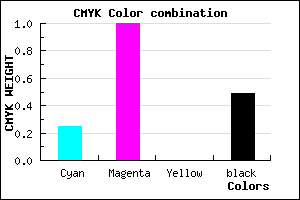 #610081 color CMYK mixer