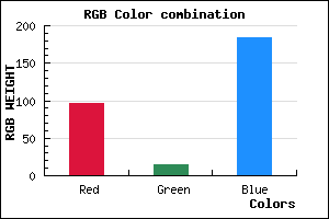 rgb background color #610EB8 mixer
