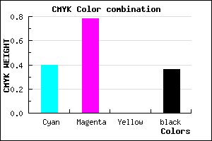 #6124A2 color CMYK mixer