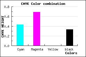 #6134AA color CMYK mixer