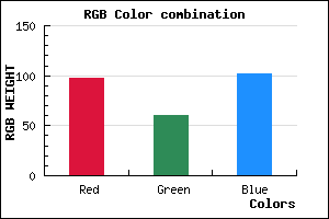 rgb background color #613C66 mixer