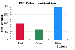rgb background color #613EC0 mixer