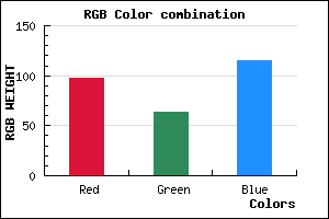 rgb background color #613F73 mixer