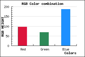 rgb background color #6145BB mixer