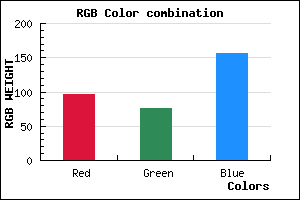 rgb background color #614C9C mixer