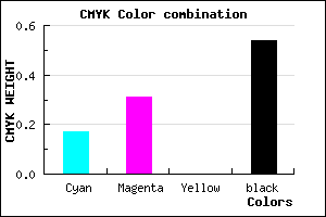 #615175 color CMYK mixer