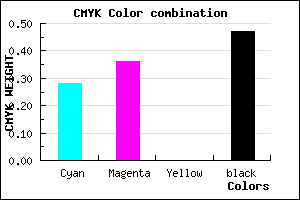 #615686 color CMYK mixer