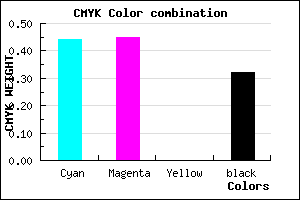 #6160AE color CMYK mixer