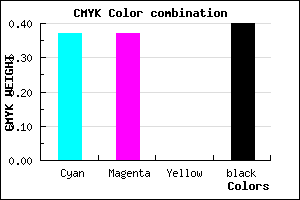 #616199 color CMYK mixer