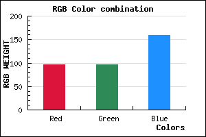 rgb background color #61619F mixer