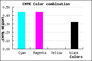 #6161AD color CMYK mixer