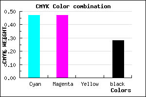 #6161B7 color CMYK mixer