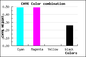 #6161BD color CMYK mixer