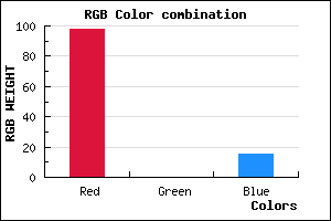 rgb background color #62000F mixer