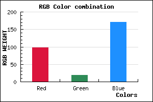 rgb background color #6213AB mixer