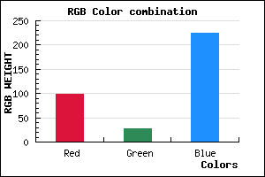 rgb background color #621BE1 mixer