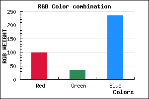 rgb background color #6222EC mixer