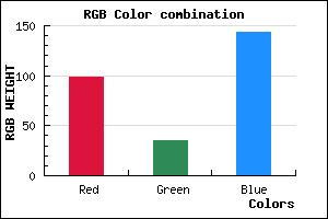 rgb background color #62238F mixer
