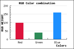rgb background color #62279F mixer