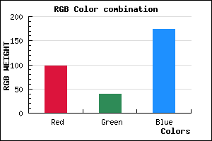 rgb background color #6228AE mixer