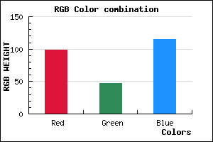 rgb background color #622F73 mixer