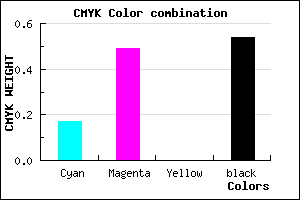 #623C76 color CMYK mixer