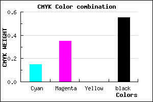 #624B73 color CMYK mixer