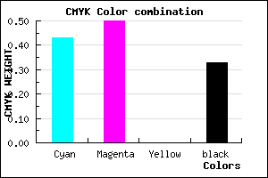 #6255AB color CMYK mixer