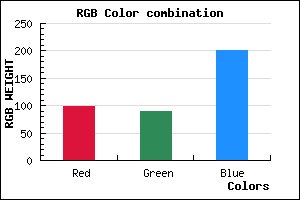 rgb background color #625AC9 mixer