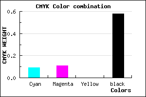#62606C color CMYK mixer
