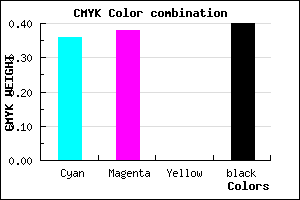 #62609A color CMYK mixer