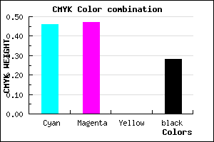 #6261B7 color CMYK mixer