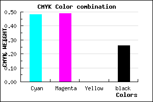 #6261BD color CMYK mixer
