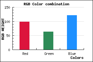 rgb background color #633F79 mixer