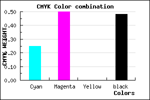 #634284 color CMYK mixer