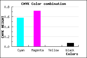 #6343ED color CMYK mixer