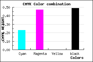 #634581 color CMYK mixer