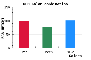 rgb background color #634D65 mixer