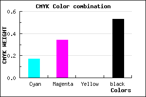#634F77 color CMYK mixer