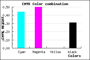 #6358B0 color CMYK mixer