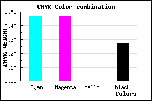 #6363BB color CMYK mixer